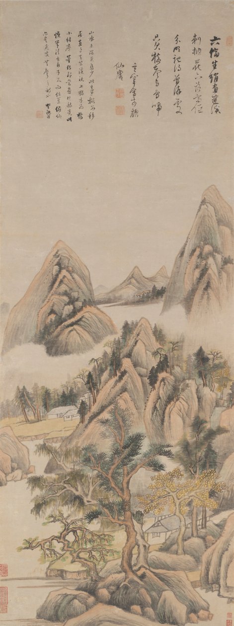 Reminiscência do Rio Jian de Dong Qichang