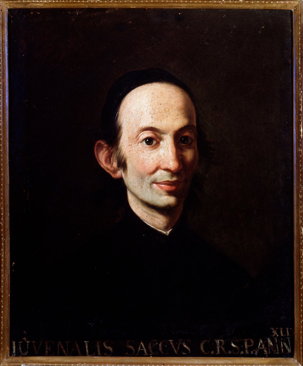 Retrato de Giovenale Sacchi, musicólogo italiano. Século XVIII (pintura) de Donino Riccardi