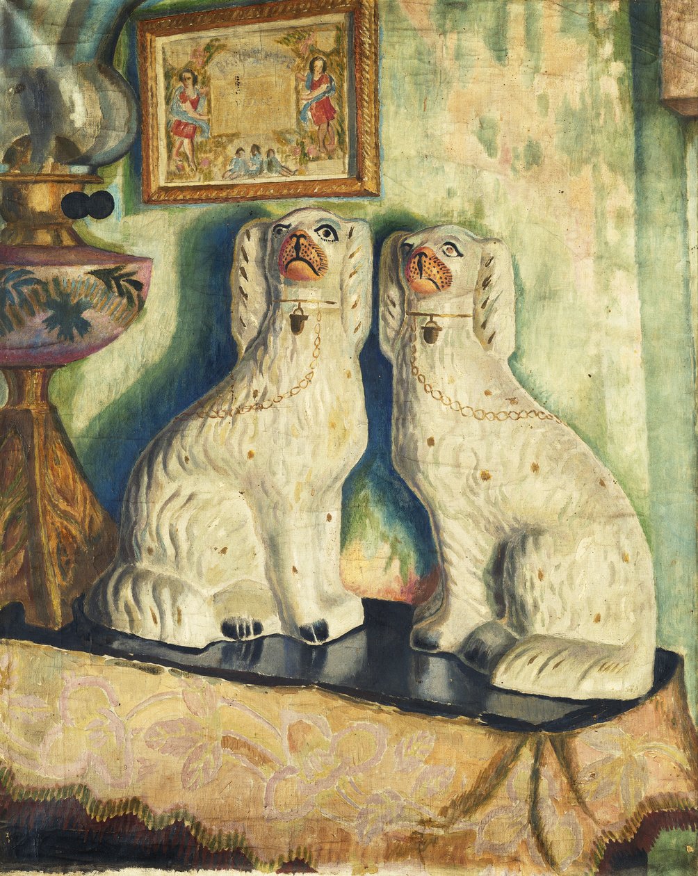 Cães Staffordshire, c. 1928 de Dora Carrington