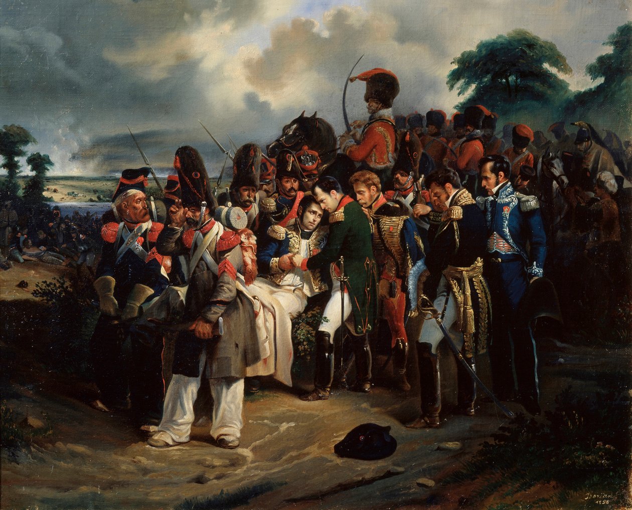 Napoleão se despedindo do marechal Jean Lannes, 1858 de Dorian