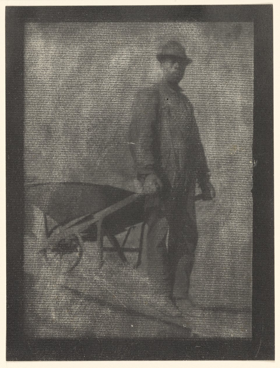 [Homem negro com carrinho de mão]. de Doris Ulmann