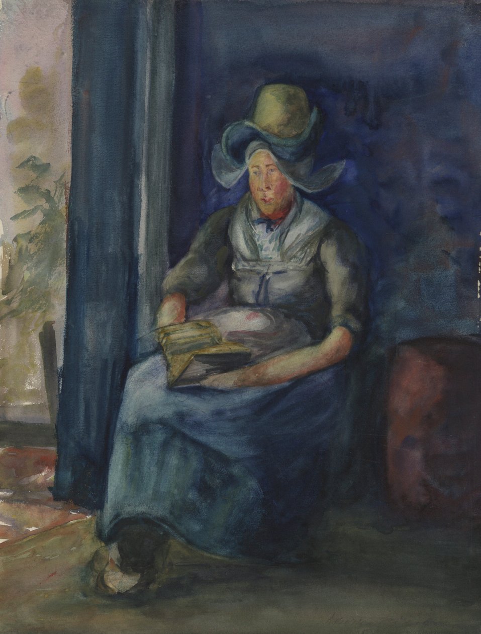 Mulher holandesa sentada de Dorothea Adelheid Dreier