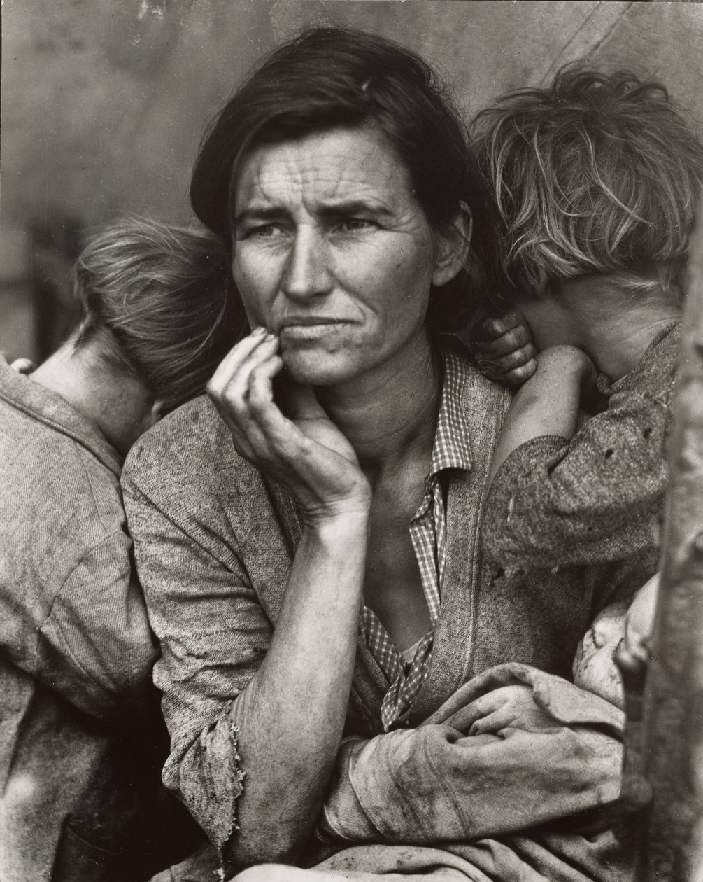 [Cópia de uma mãe migrante, Nipomo, Califórnia] de Dorothea Lange