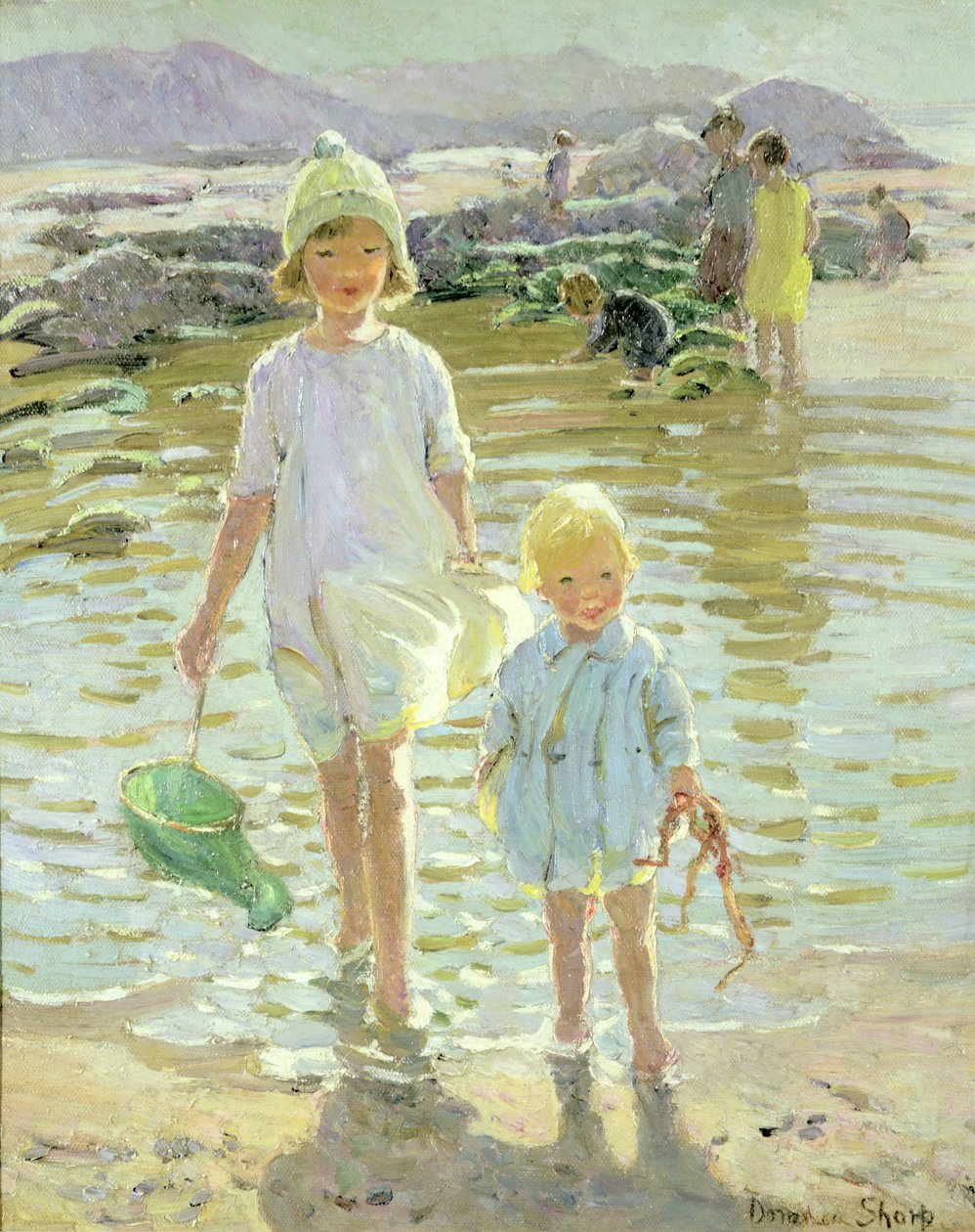 Crianças à beira-mar de Dorothea Sharp