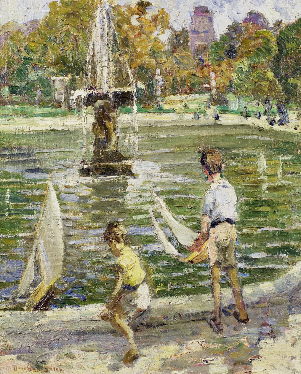 Barcos à vela em Hyde Park de Dorothea Sharp