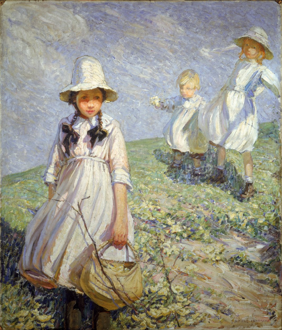 A via das prímulas (óleo sobre tela) de Dorothea Sharp