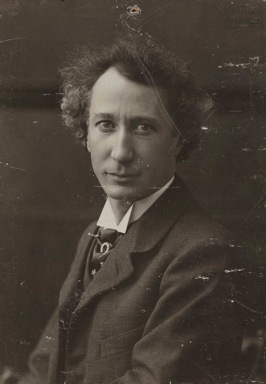 Retrato do pianista e compositor Emil von Sauer 1862-1942, c. 1905. de Dortmund . Photo studio Neuhaus