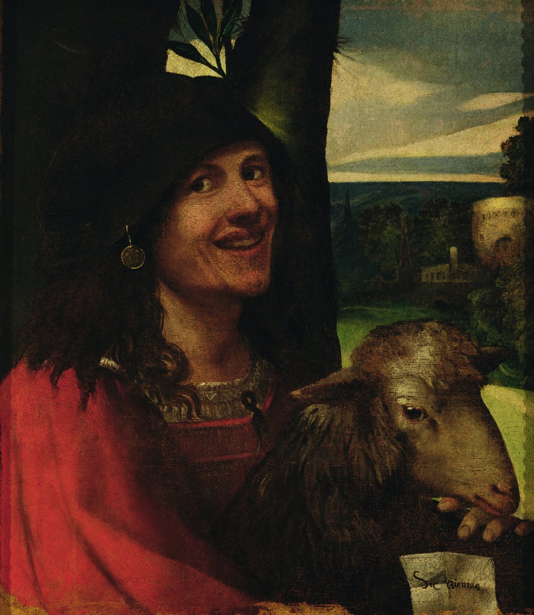Retrato de um bobo da corte de Dosso Dossi