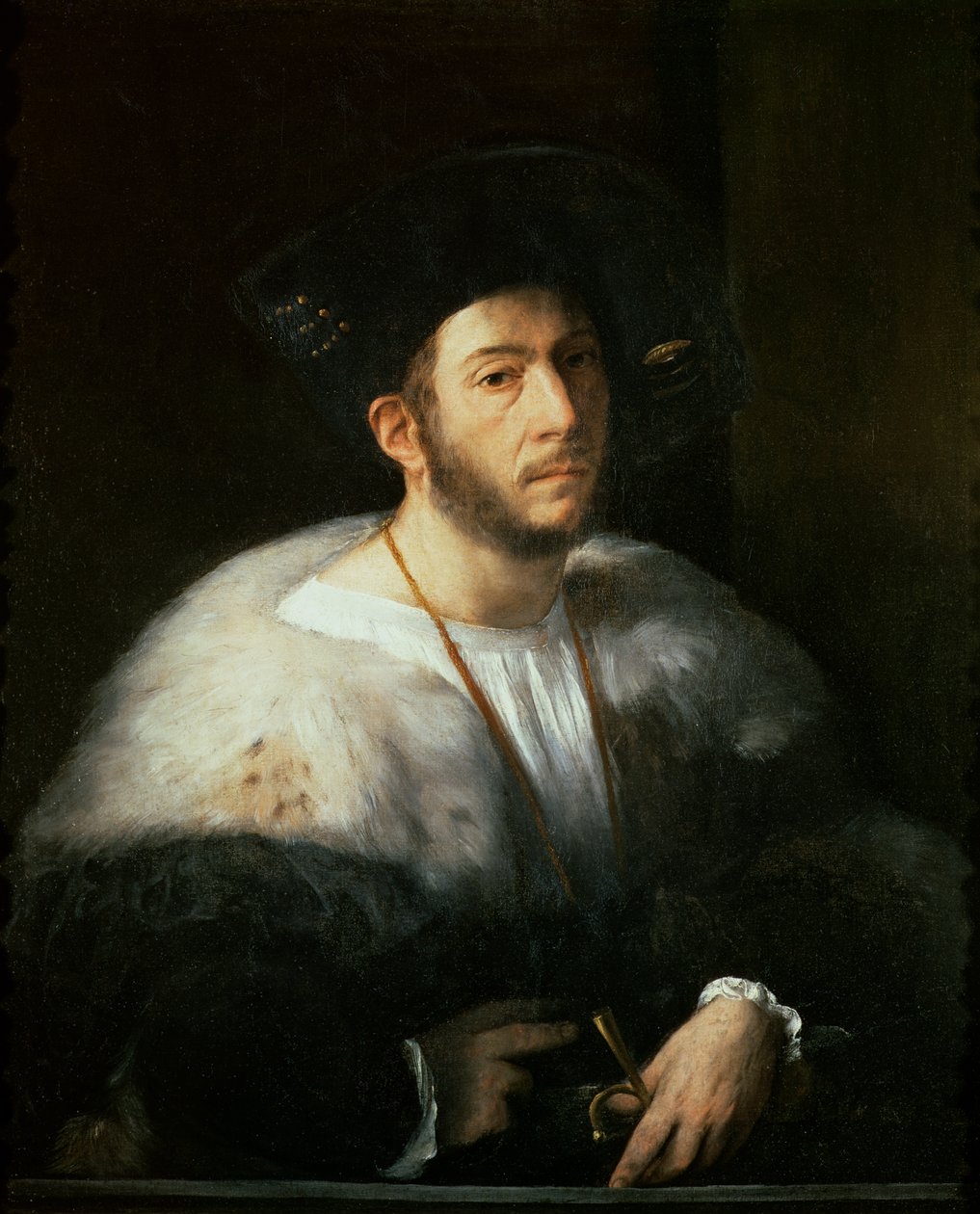 Retrato de um homem, possivelmente Cesare Borgia (1476-1507) de Dosso Dossi