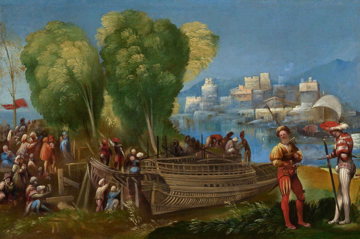 Enéias e Achates na costa da Líbia de Dosso Dossi