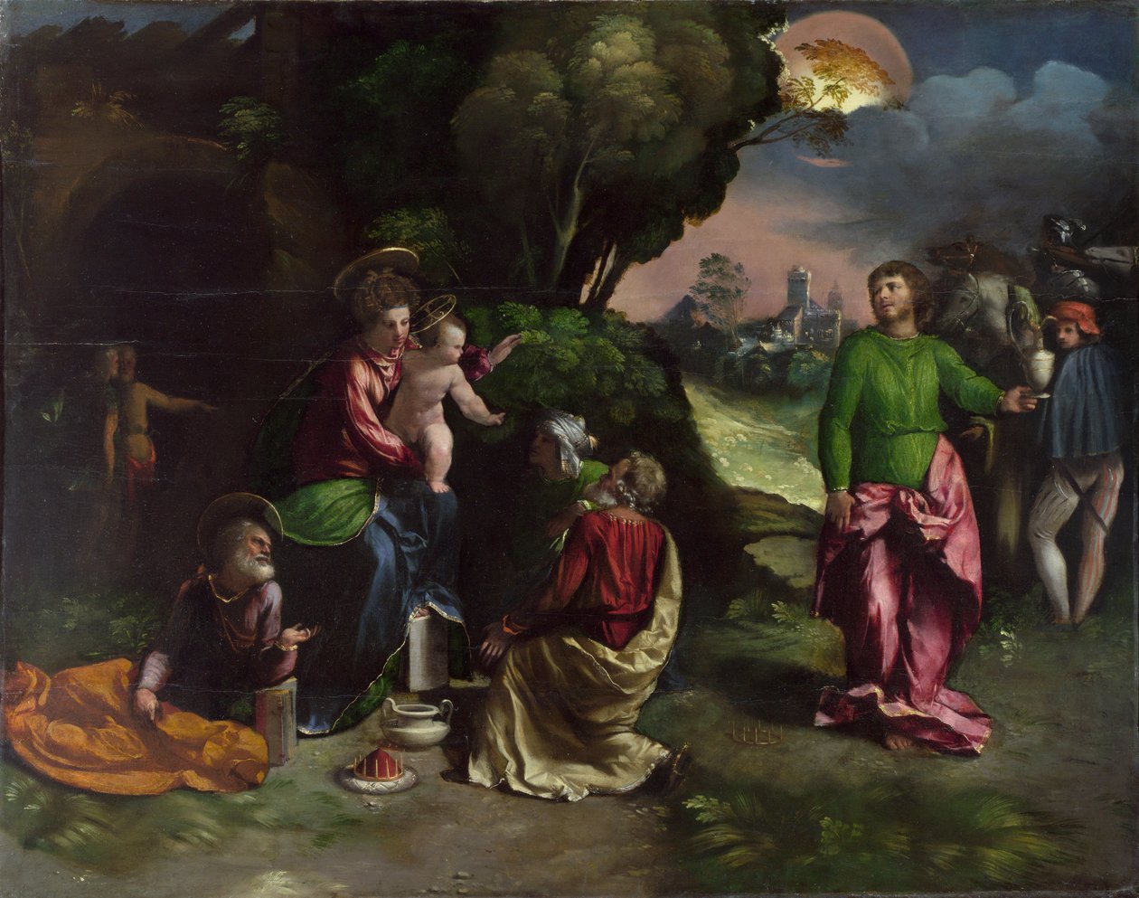 Dossi, Dosso (ca. 1486-1542) The Adoration of the Kings Oil on wood c.1535 National Gallery, Londres 85,1x108 de Dosso Dossi