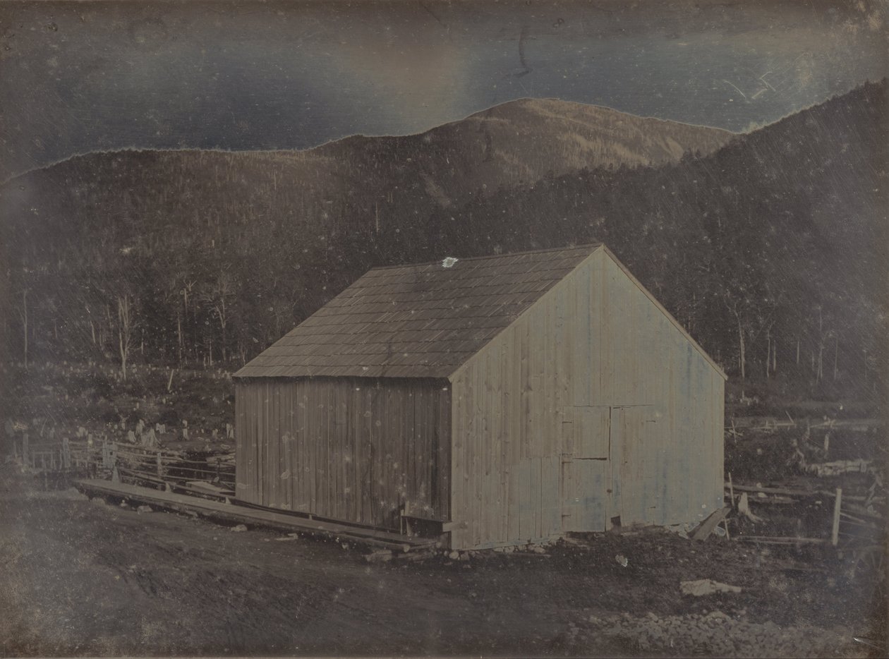 Vista de um celeiro em New Hampshire de Dr. Samuel A. Bemis