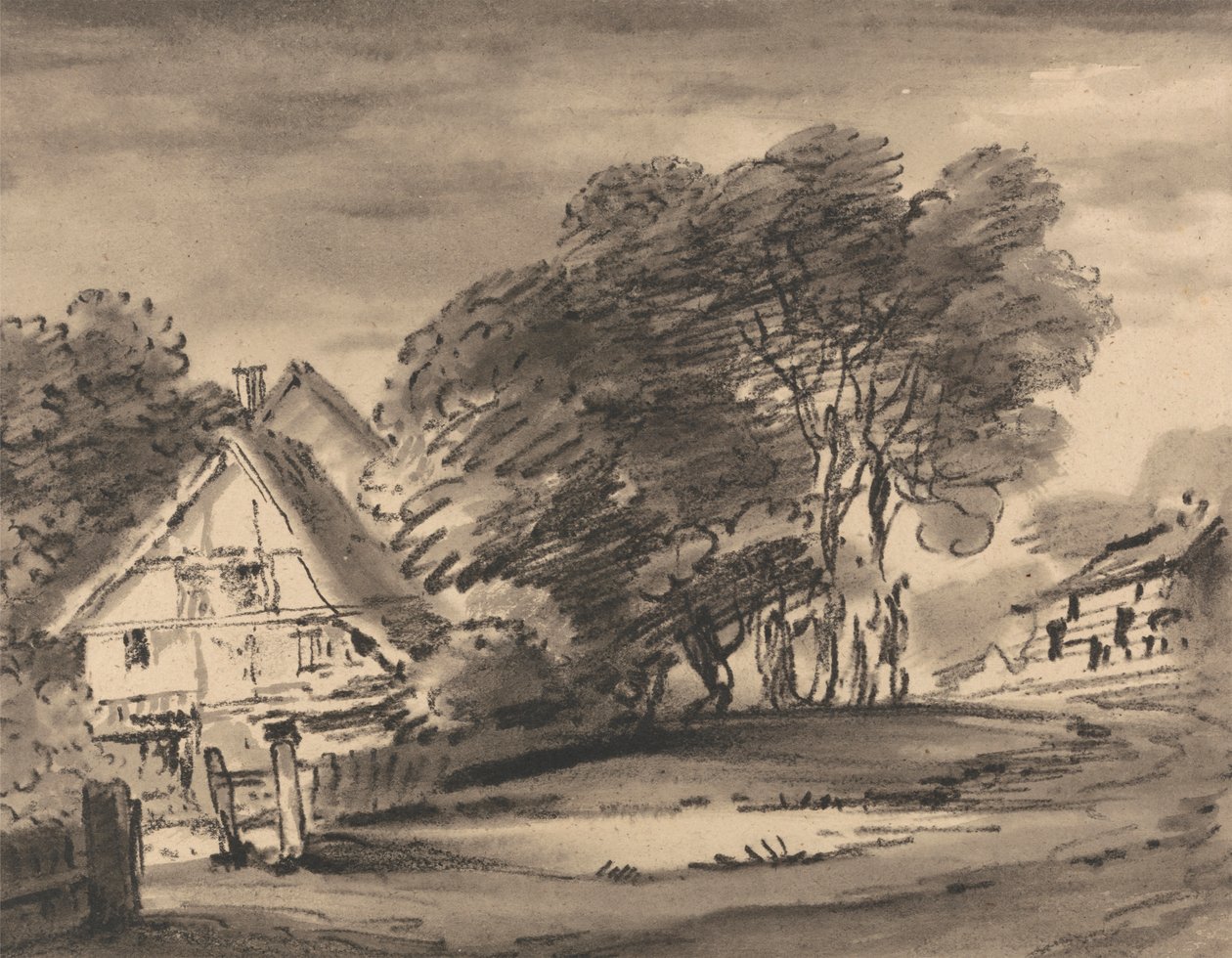 Casa de campo entre as árvores de Dr. Thomas Monro