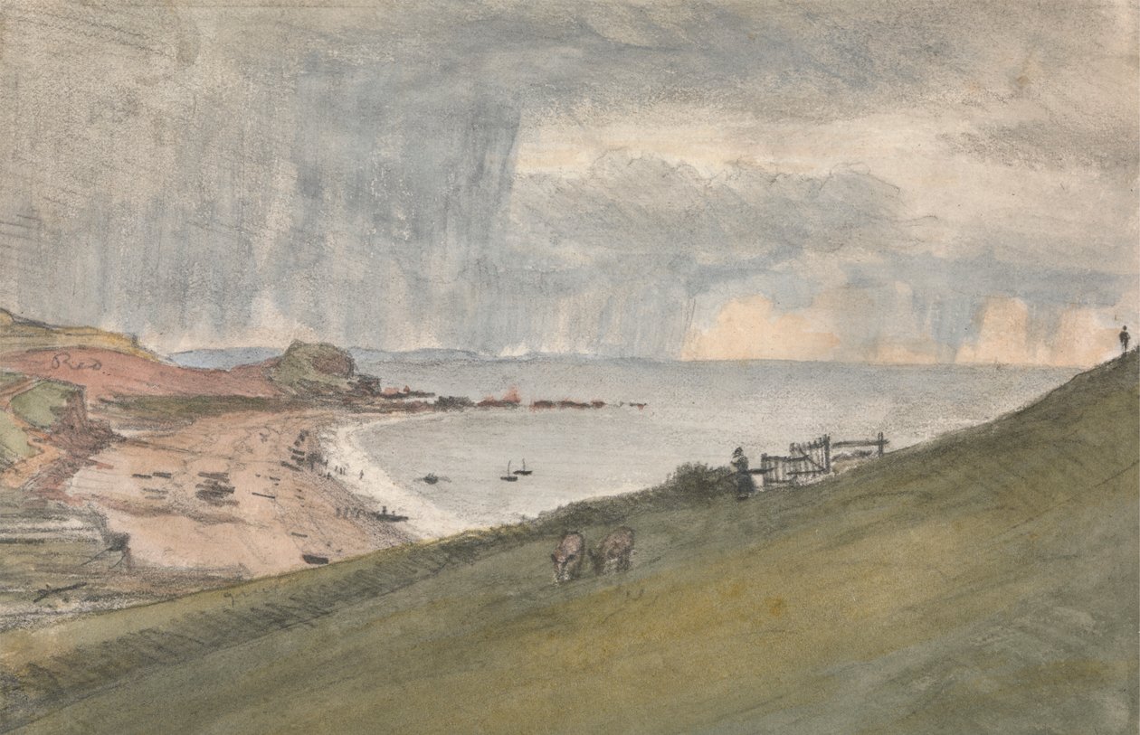Budleigh, Salterton... Uma maneira mais fácil de descer o penhasco de Dr. William Crotch