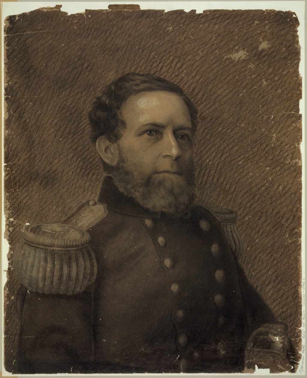 Almirante Andrew H. Foote, retrato de cabeça e ombros, em uniforme militar Abstract/medium de Drawings