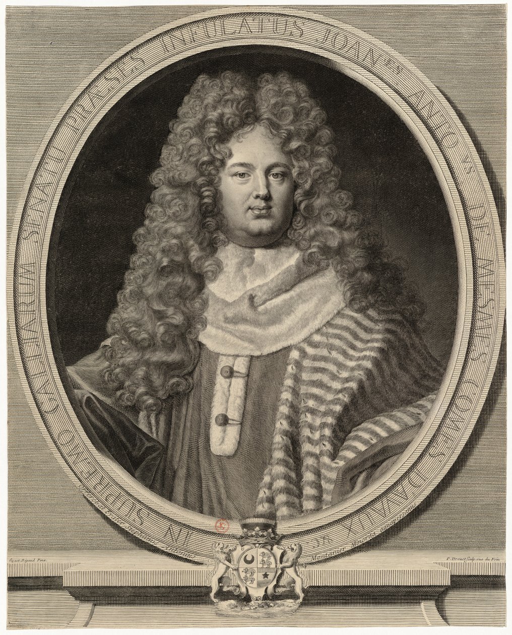 Portait de Jean-Antoine de Mesmes de Drevet Hyacinthe Rigaud pinxit