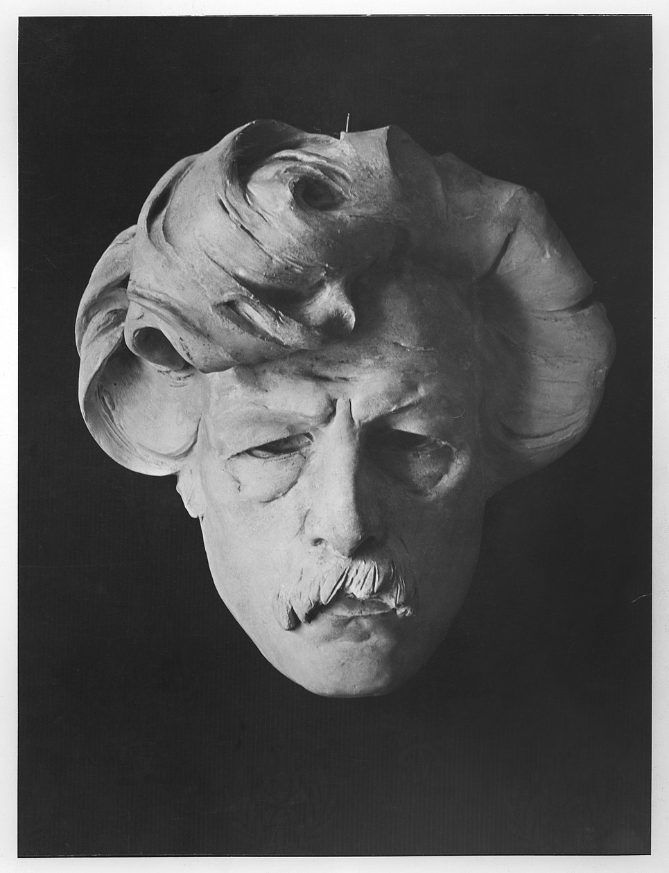 Máscara de Maurice Rollinat (terracota) de Désiré Ringel d