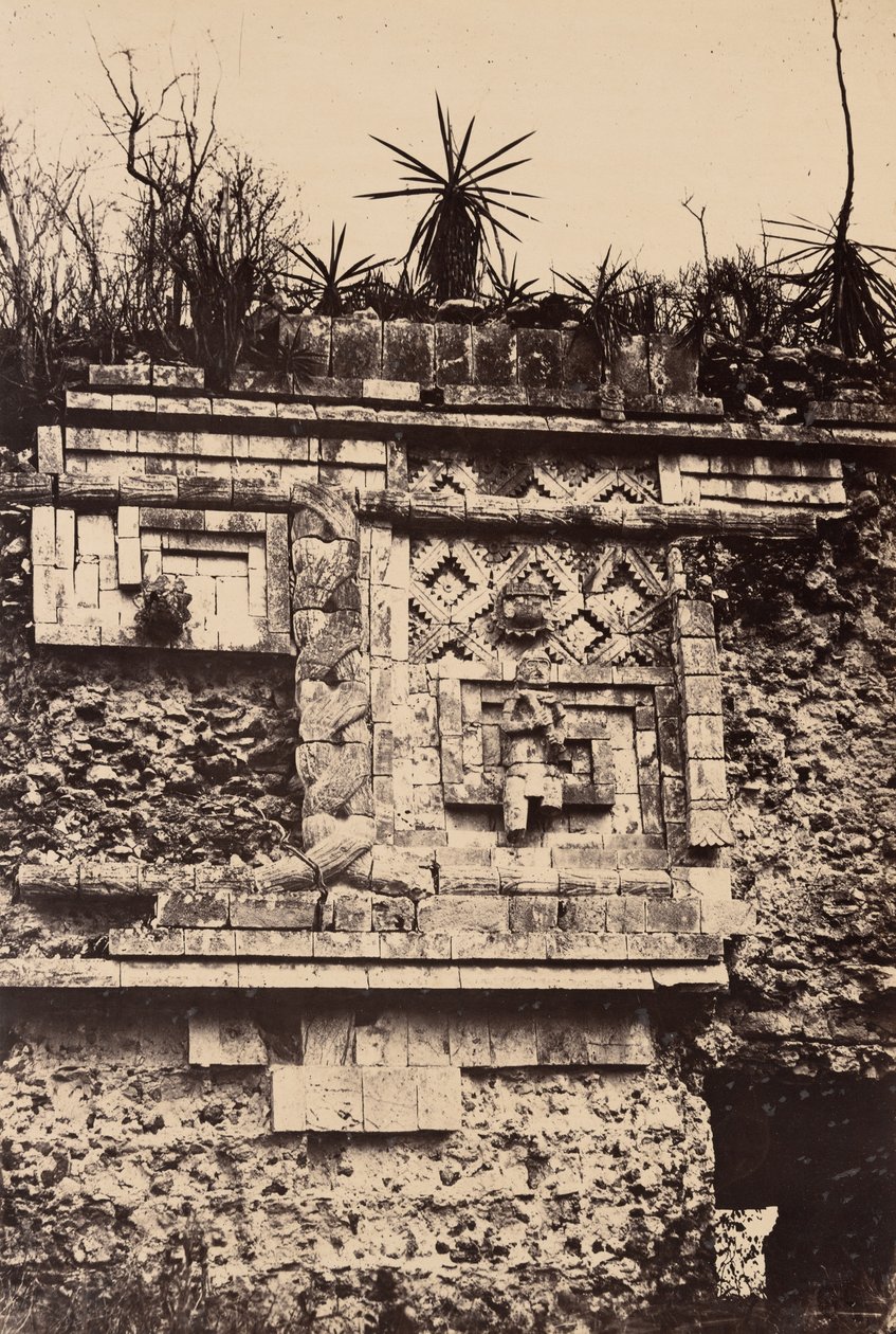 Uxmal, baixo-relevo indiano, Palácio das Freiras (Uxmal, Bas Relief de l
