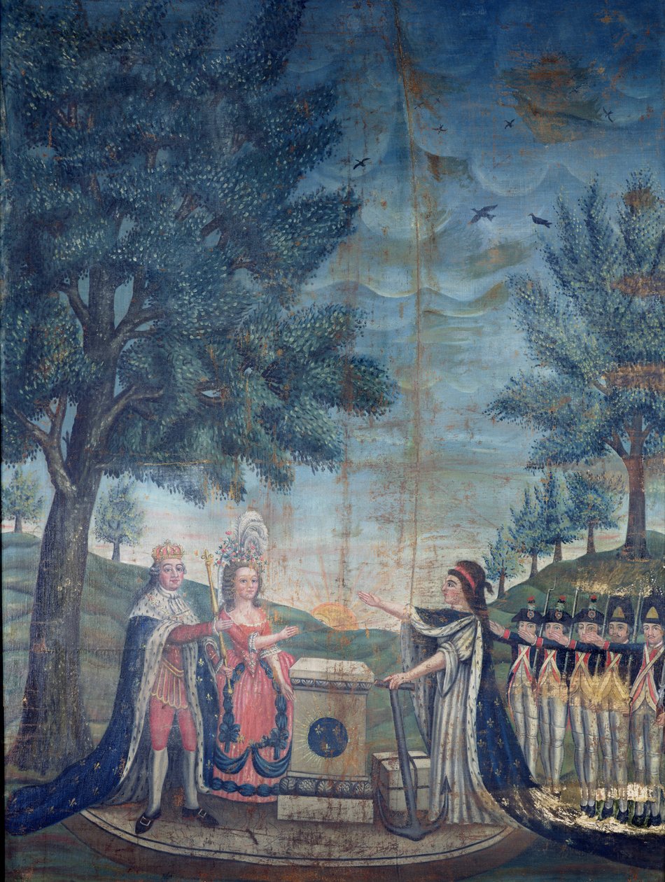 Juramento do Rei, da Rainha, da Nação e da Guarda Nacional no Festival da Federação, 14 de julho de 1790 de Dubois