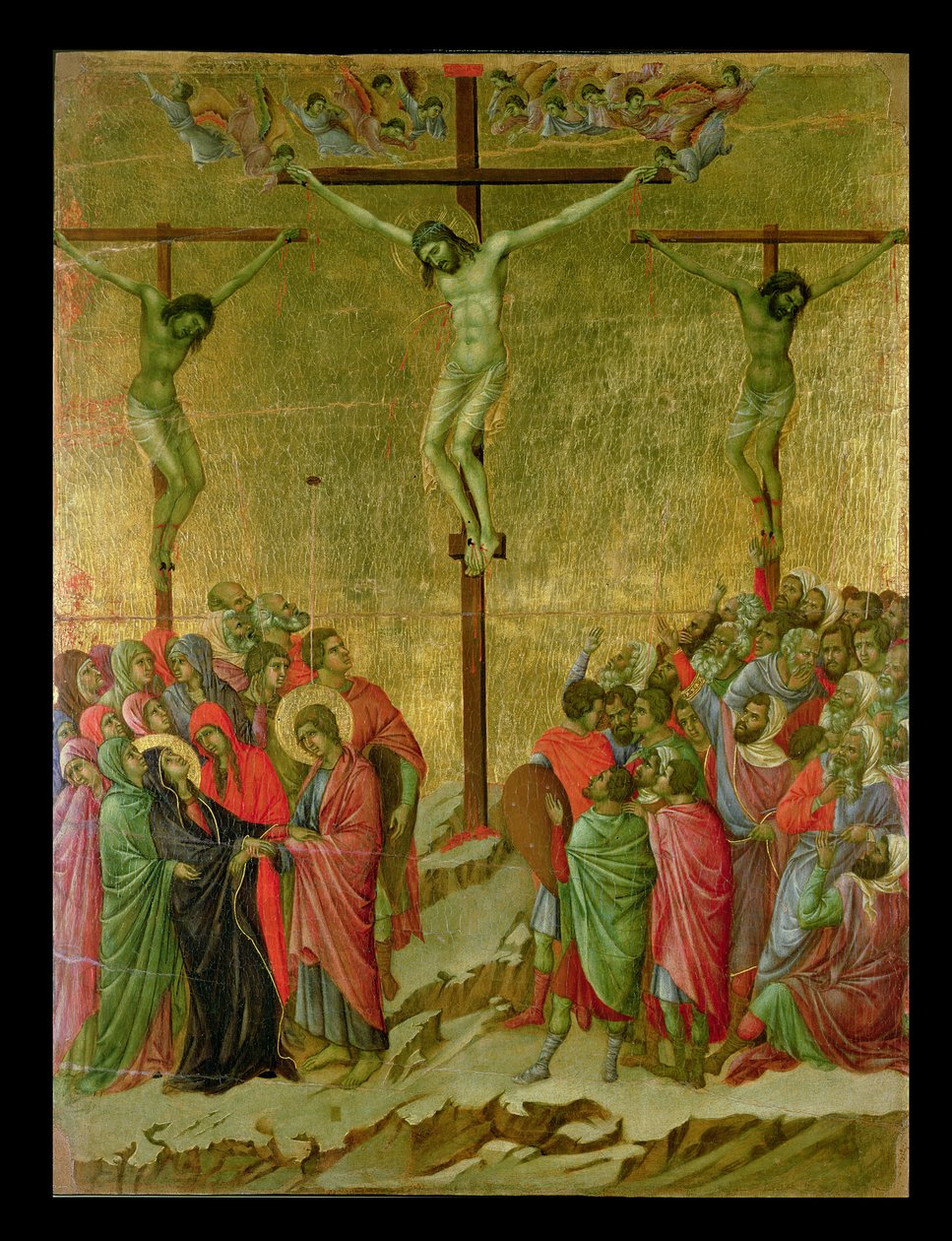 Crucificação, 1308-11 (têmpera) de Duccio di Buoninsegna