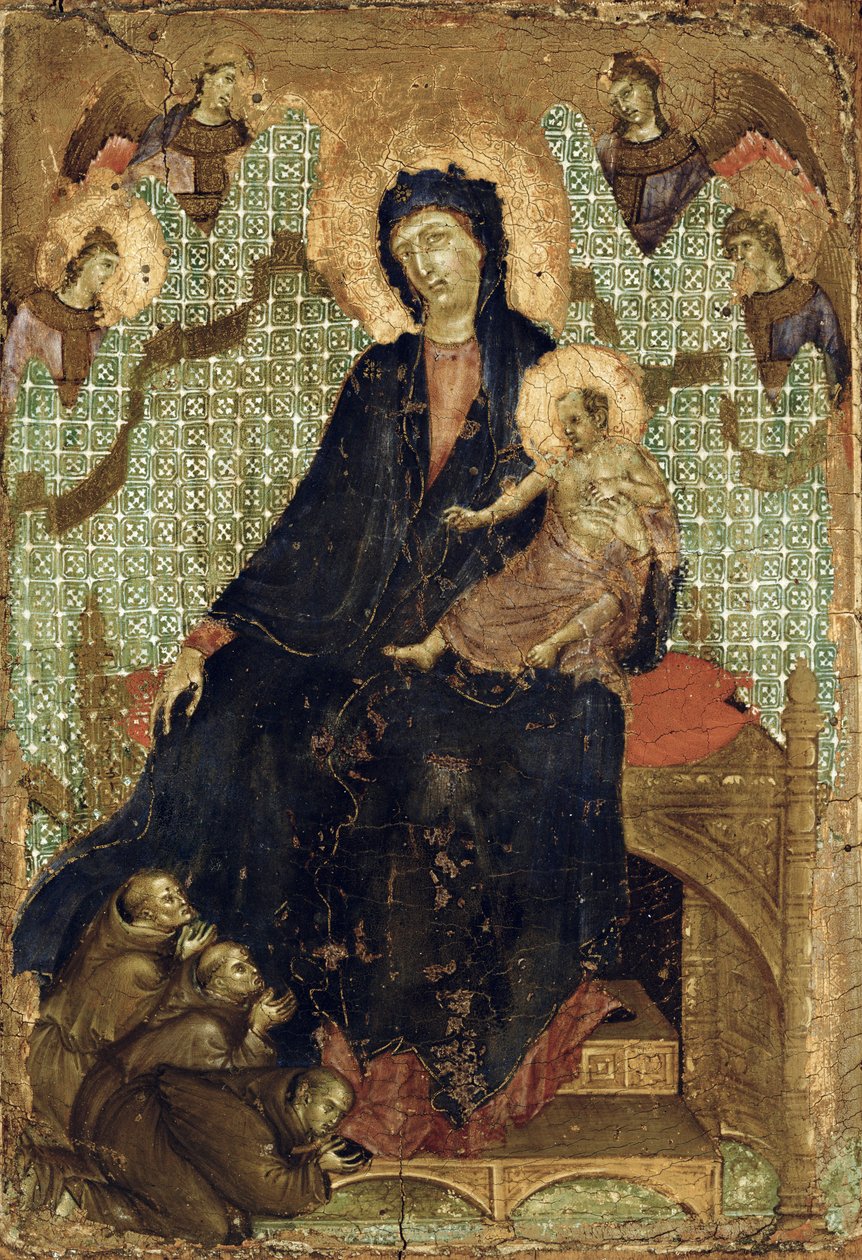 Virgem dos Franciscanos, c.1300 de Duccio di Buoninsegna