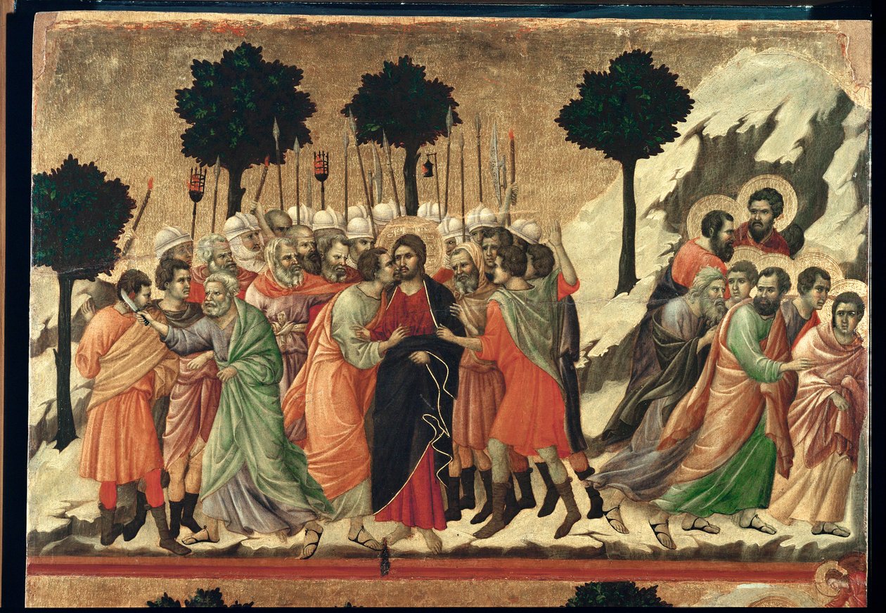 Altar Maesta, pintado em 1308-1311 para a Catedral de Siena ... de Duccio di Buoninsegna