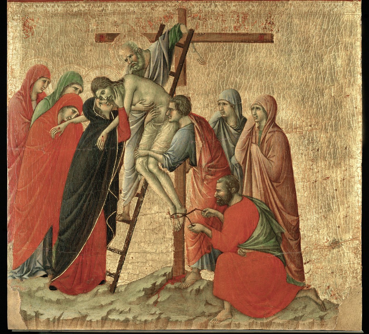 Altar Maesta, pintado em 1308-1311 para a Catedral de Siena ... de Duccio di Buoninsegna