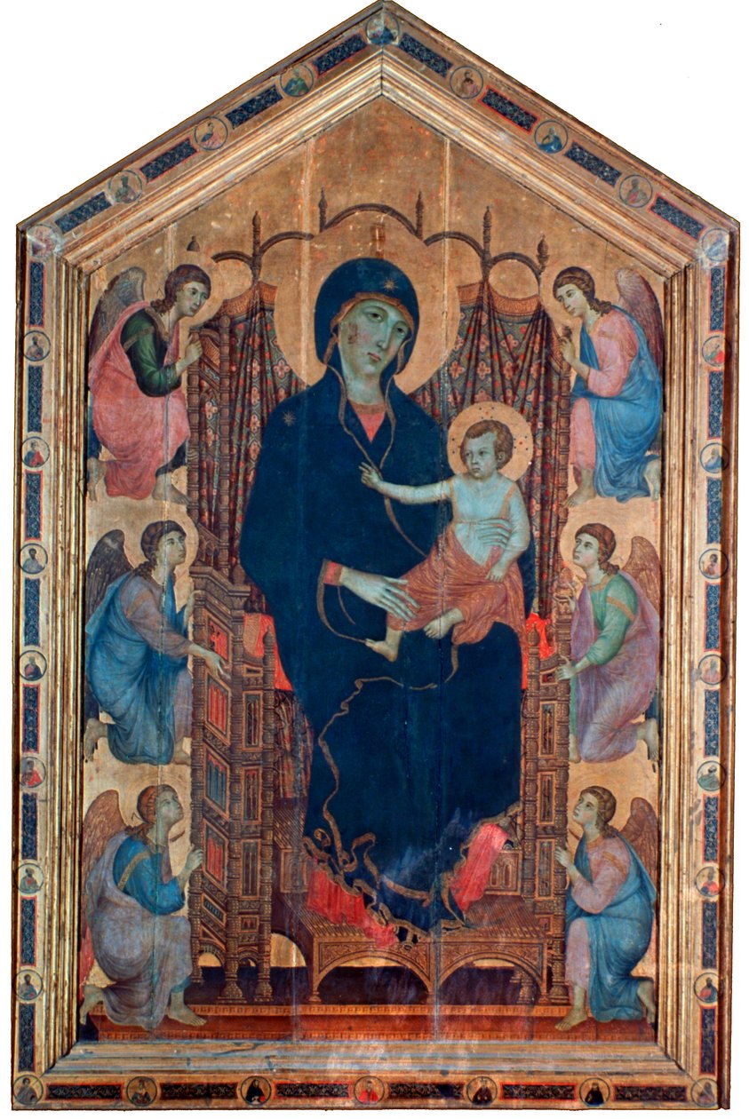 Madonna e criança, Rucellai Madonna, 1285. de Duccio di Buoninsegna