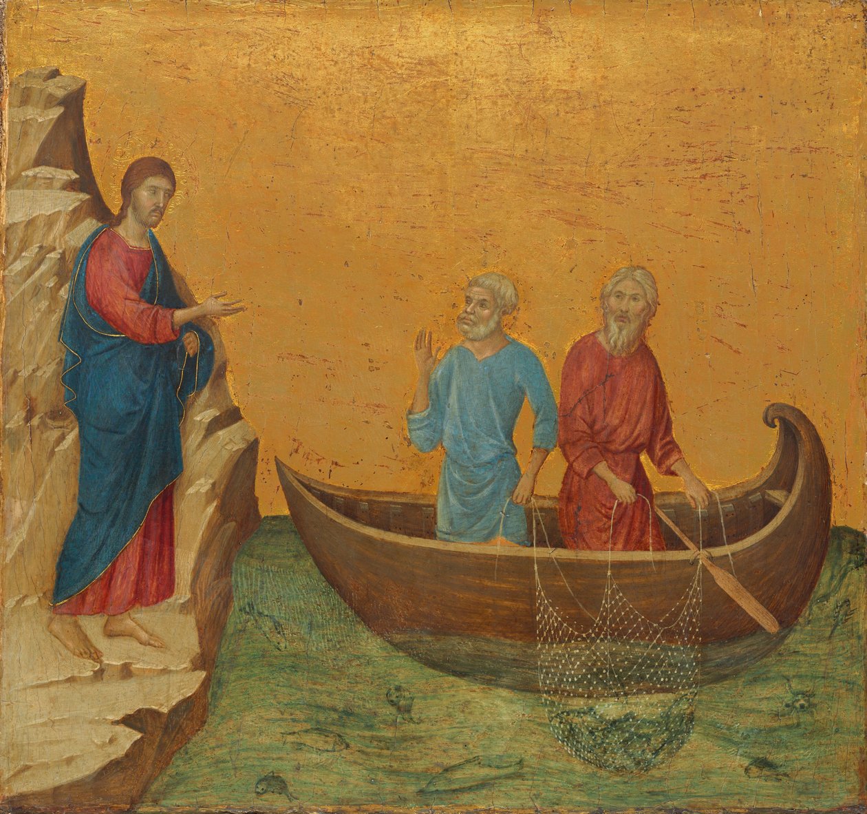 O Chamado dos Apóstolos Pedro e André de Duccio di Buoninsegna