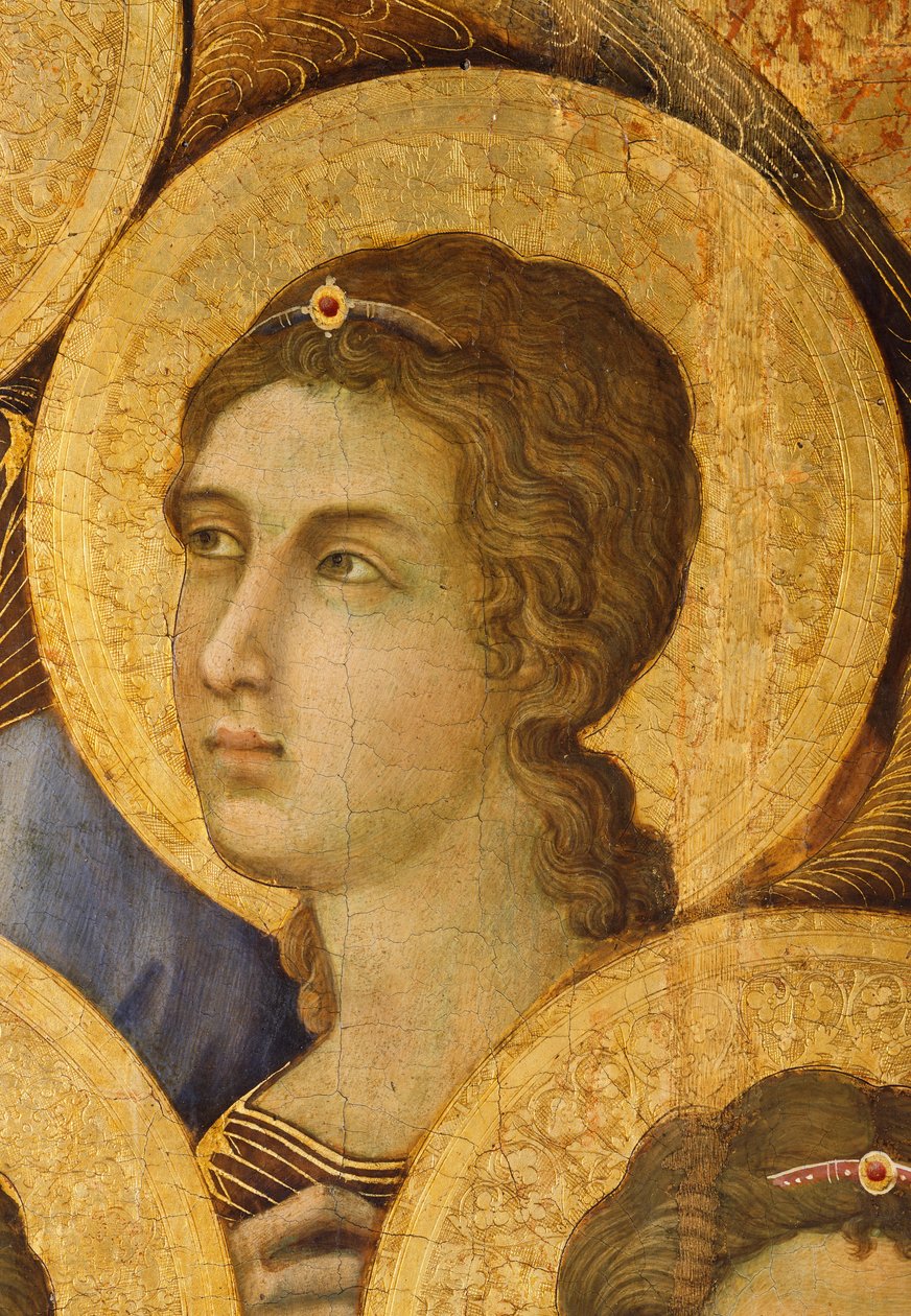 A "Maesta" na catedral de Siena de Duccio di Buoninsegna