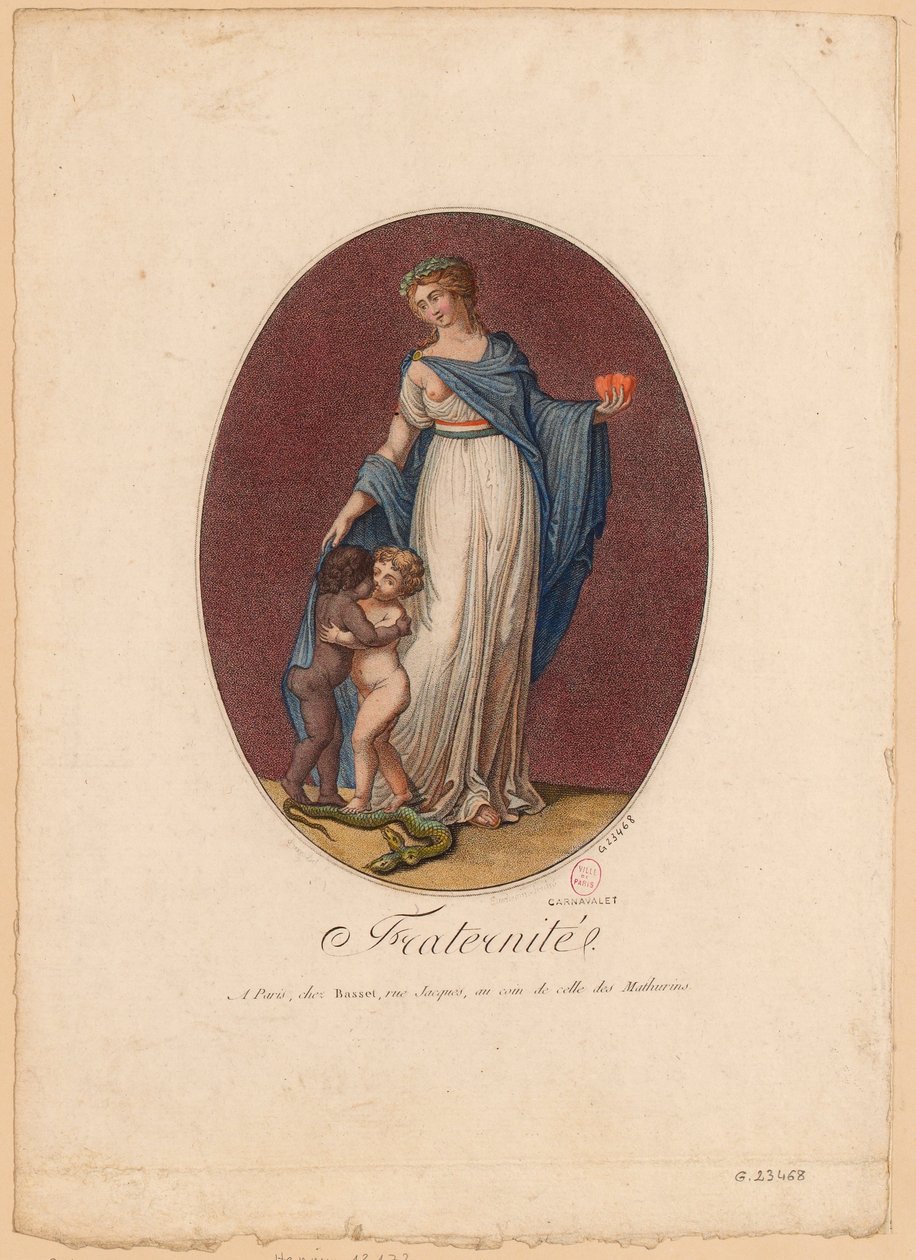 Irmandade, c.1793-94 (impressão) de Duchemin Duchemin