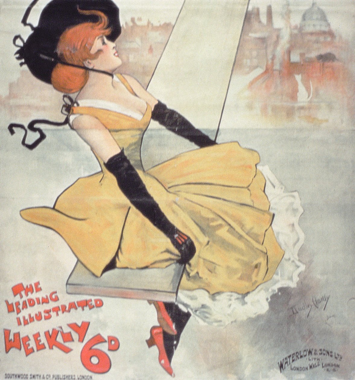 Propaganda para &39;The Leading Illustrated Weekly&39; de Dudley Hardy