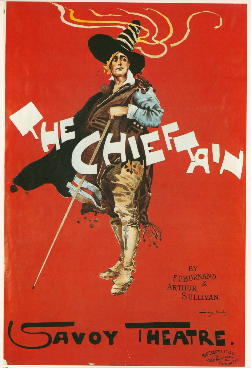 The Chieftain, Savoy Theatre, c.1898 (litografia a cores) de Dudley Hardy