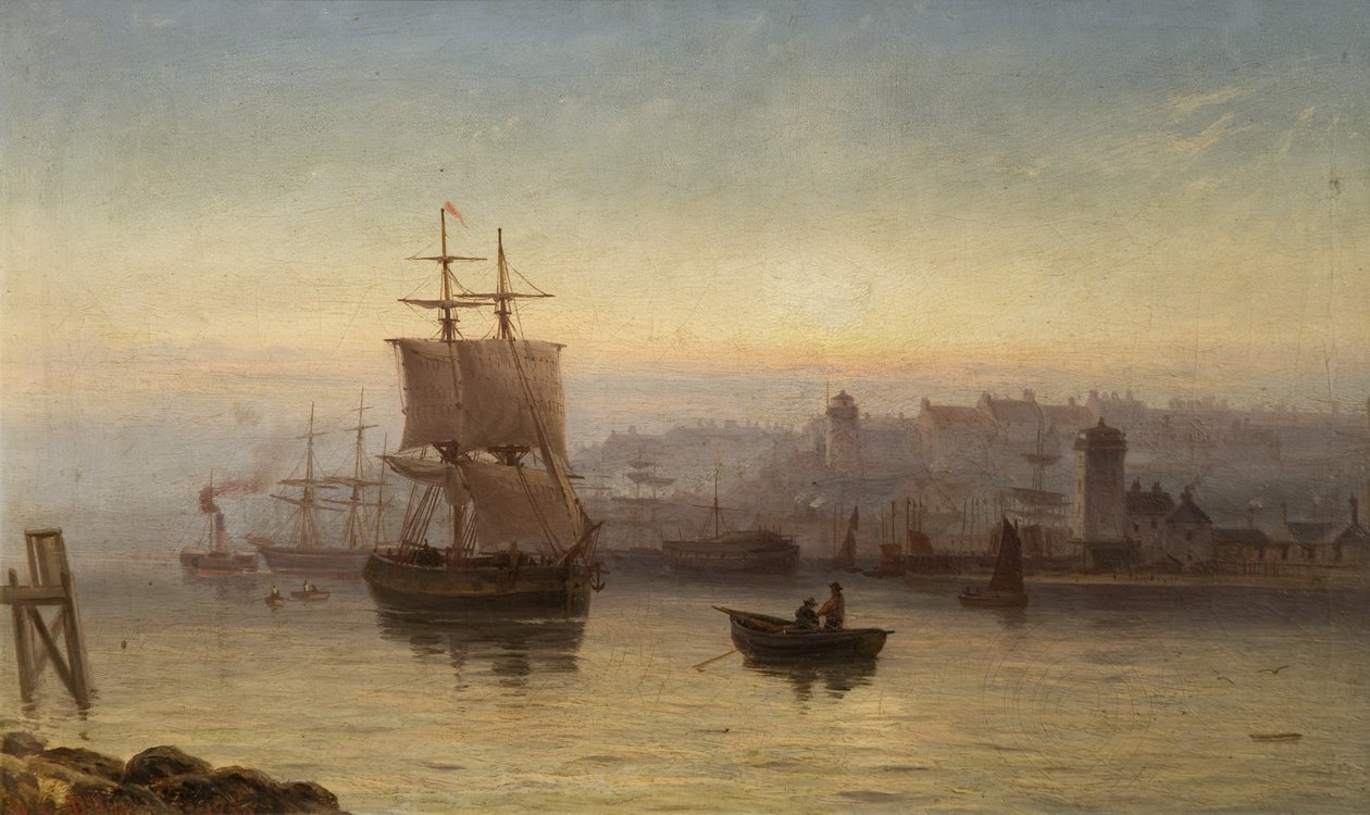 Foz do rio Tyne, banco norte 1875 de Duncan F. McLea
