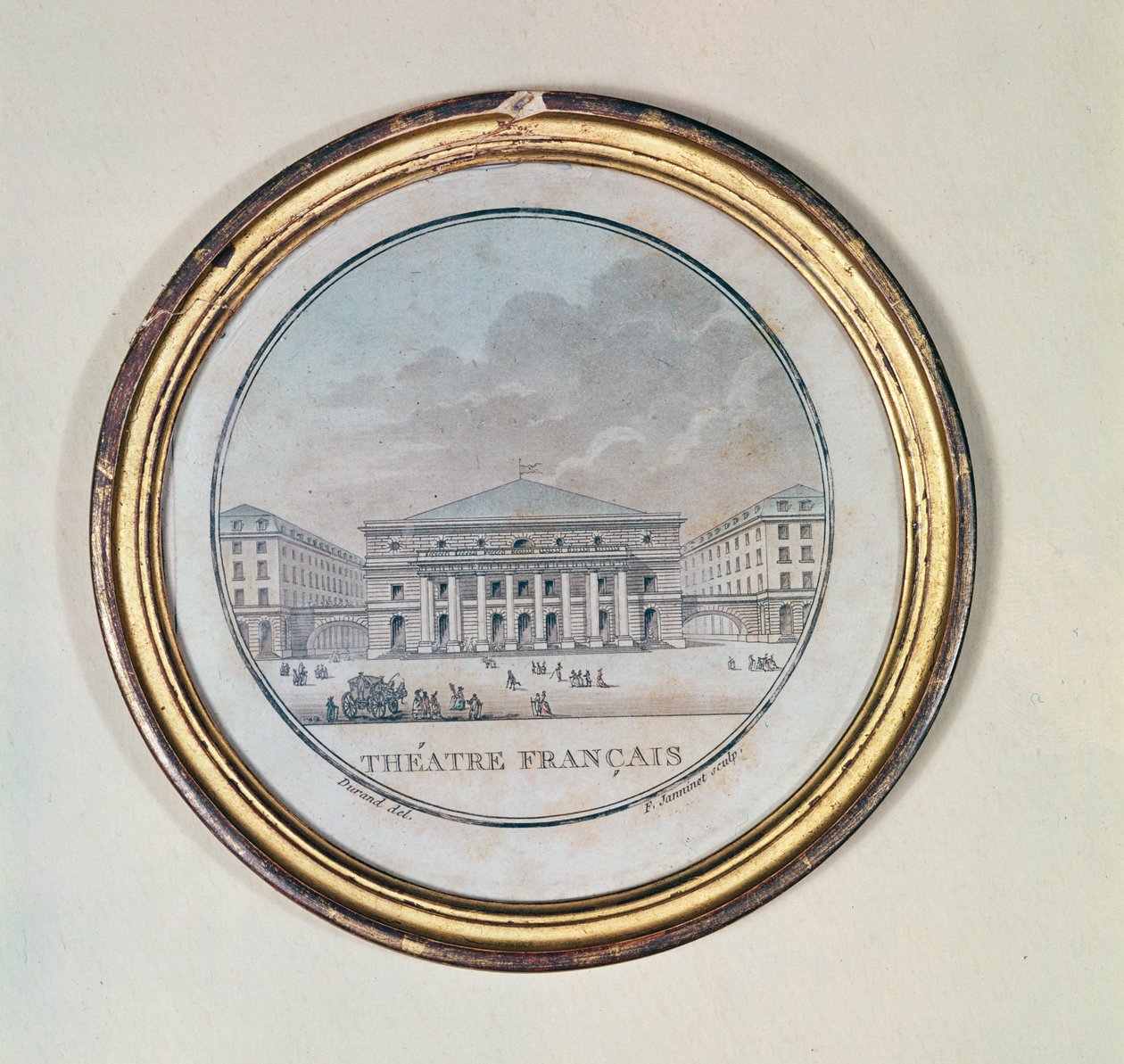 Vista da Salle de l&39;Odeon do Teatro Francais, gravado por F. Janninet de Durand
