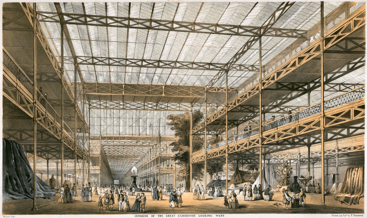 Grande Exposição, Crystal Palace, Hyde Park, Londres, 1851 de Durond