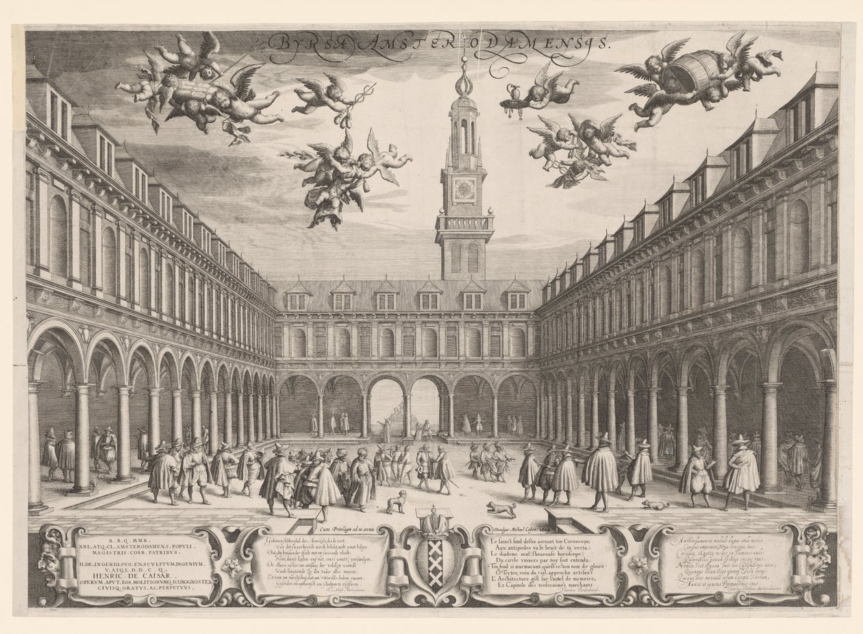 Bolsa de Valores de Amsterdã, 1609 de Dutch School