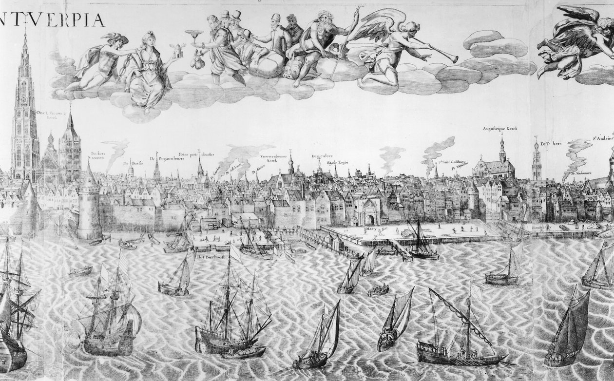 Plano Municipal de Antuérpia, 1549 de Dutch School