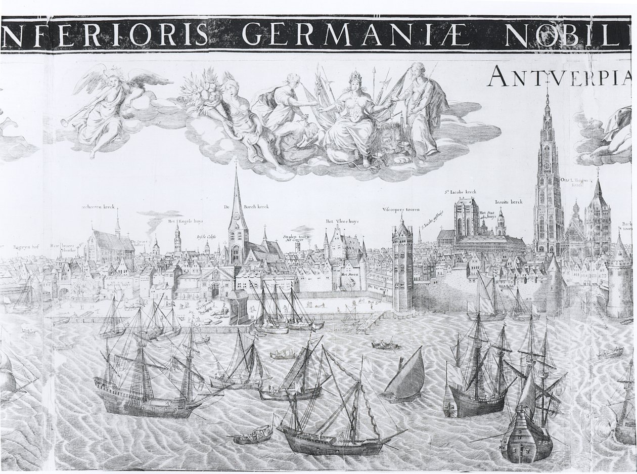 Plano Municipal de Antuérpia, 1549 de Dutch School