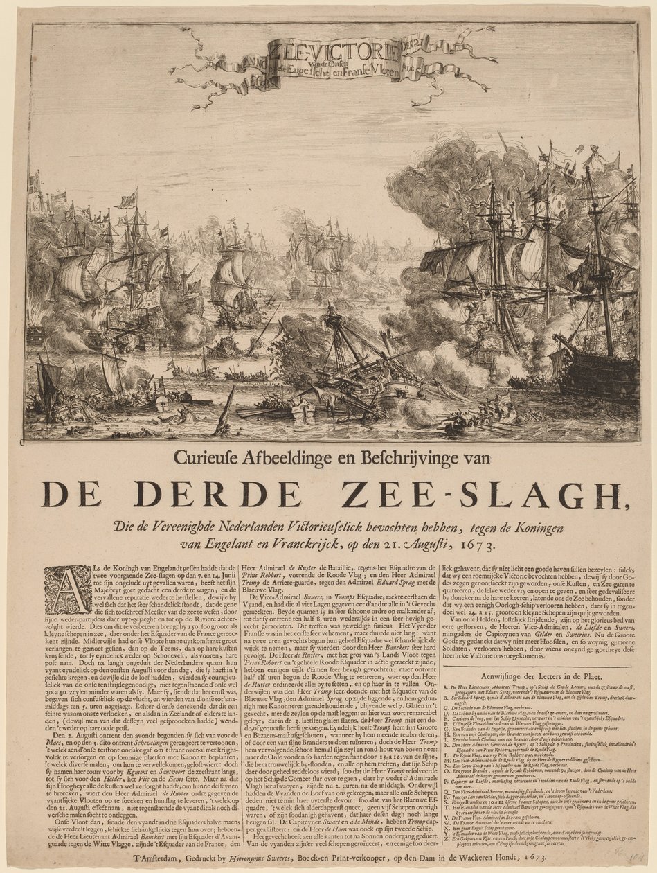 De Derde Zee-slagh (A Terceira Batalha Marítima) de Dutch 17th Century
