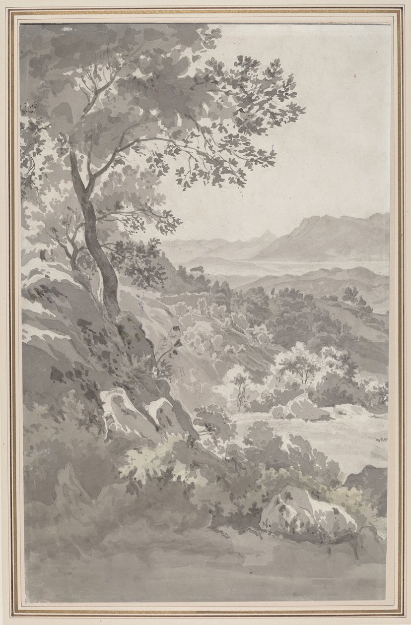 Vale na Campagna italiana de Dutch 19th Century