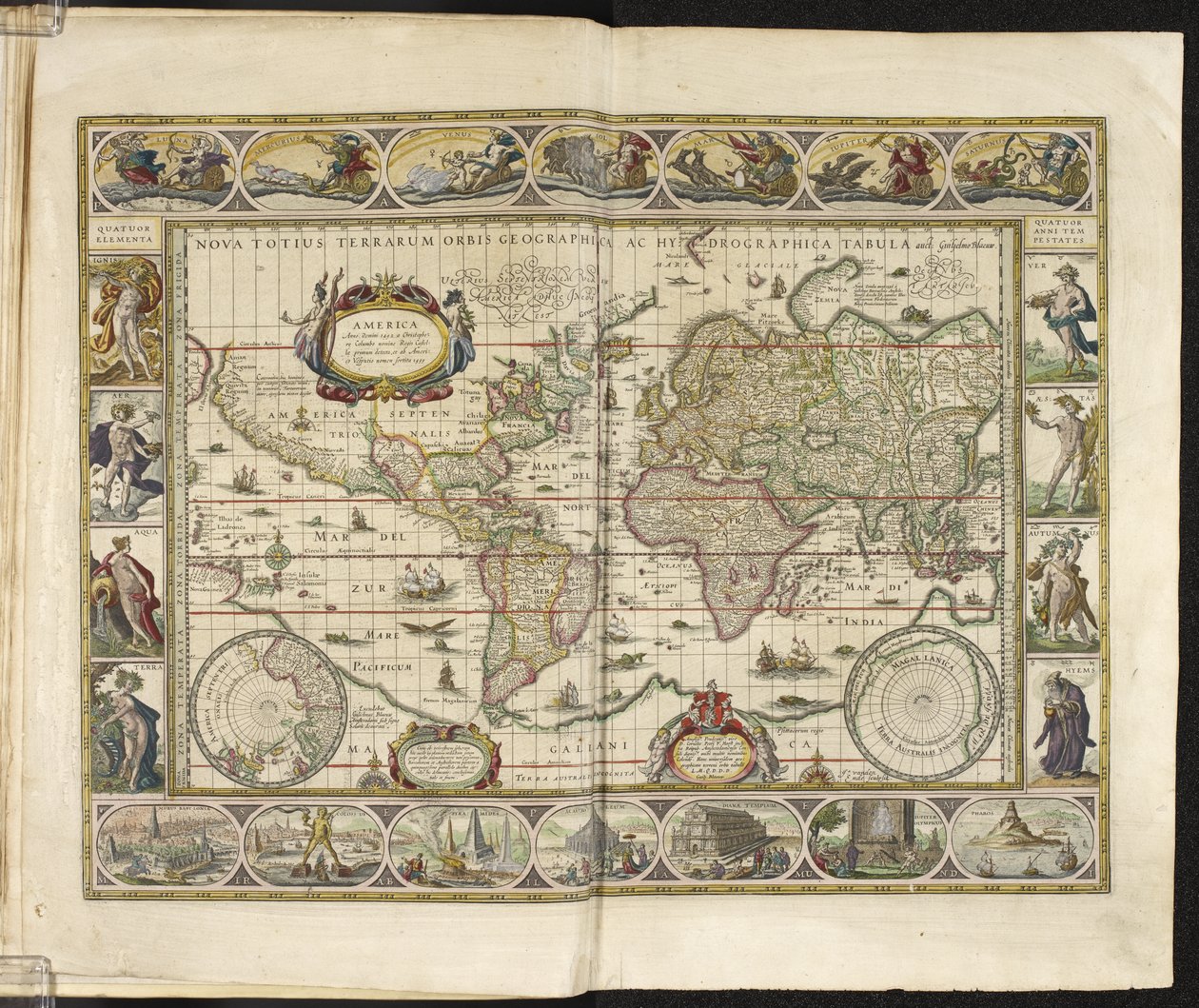 Um mapa do mundo de Dutch School