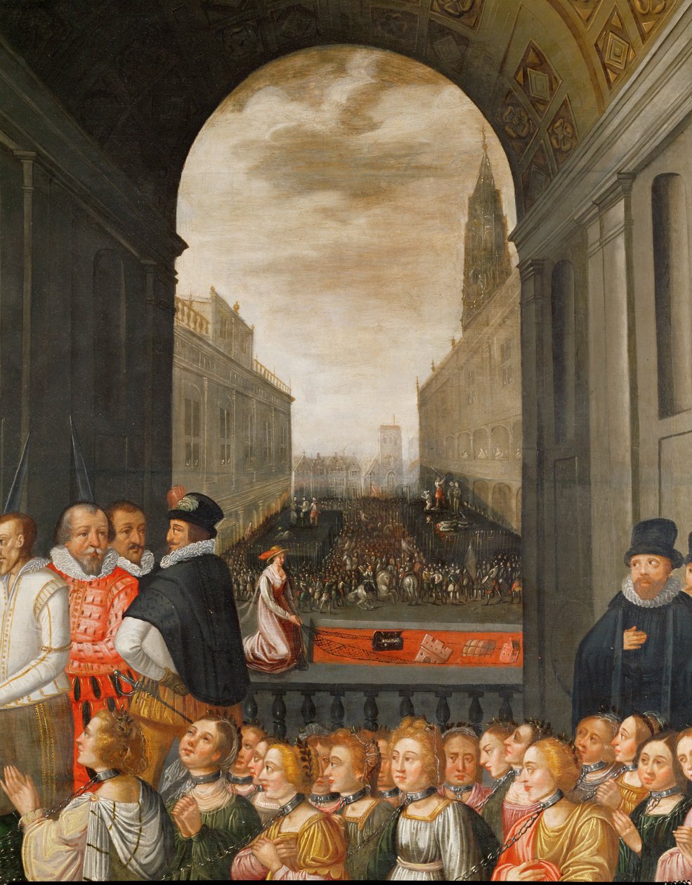 Alegoria sobre o reinado de terror do Duque de Alba durante de Dutch School