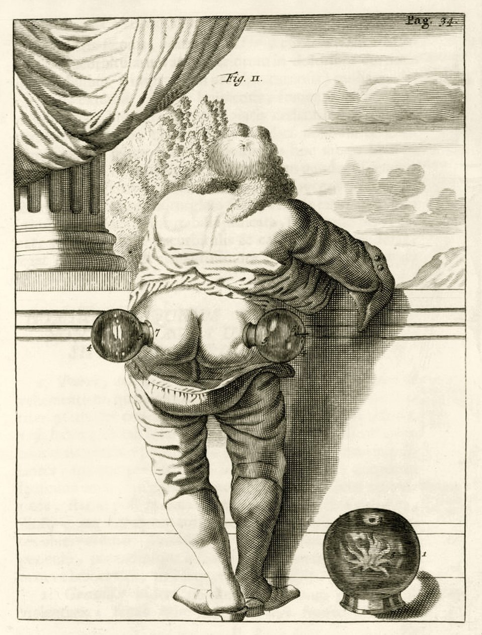 Um exemplo de escavação, a partir dos exercícios práticos para curar método por Frederic Dekkers, 1694 de Dutch School