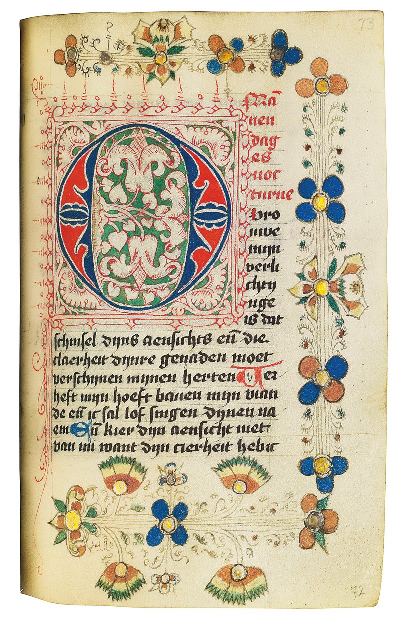 Livro de horas e livro de orações em holandês, Baixa Renânia, Emmerich, Cleves, c.1480 de Dutch School