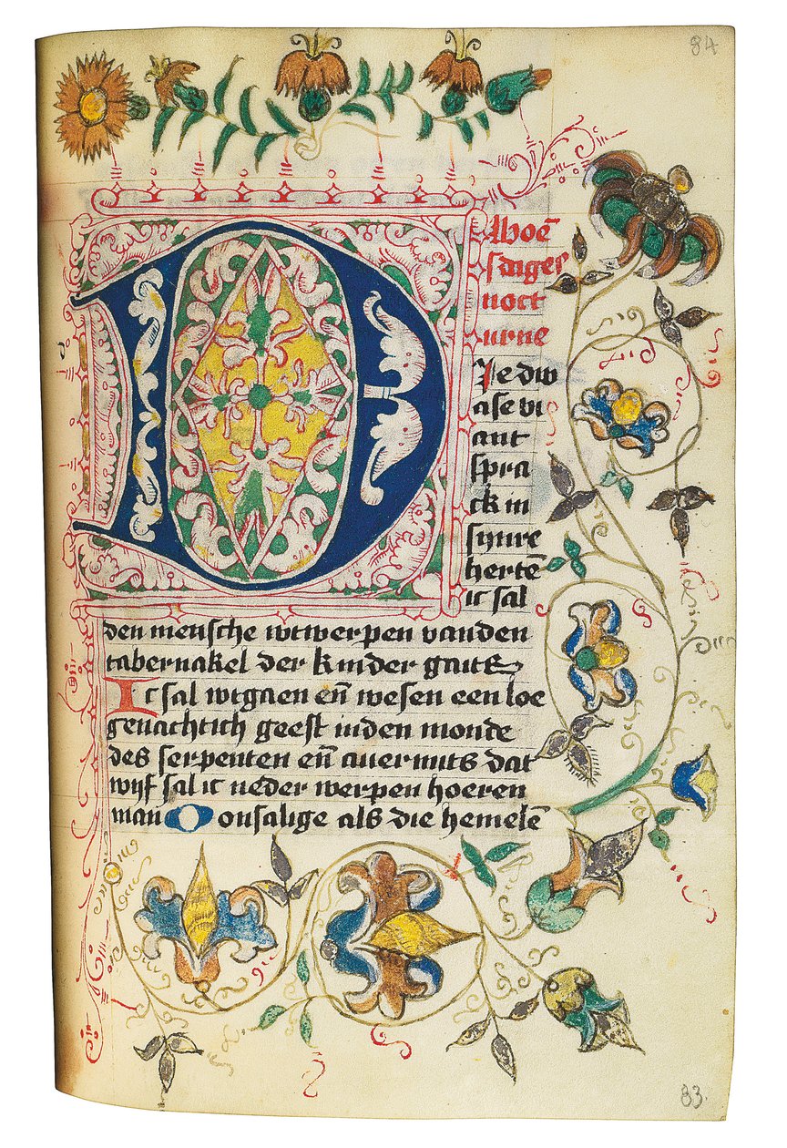 Livro de horas e livro de orações em holandês, Baixa Renânia, Emmerich, Cleves, c.1480 de Dutch School