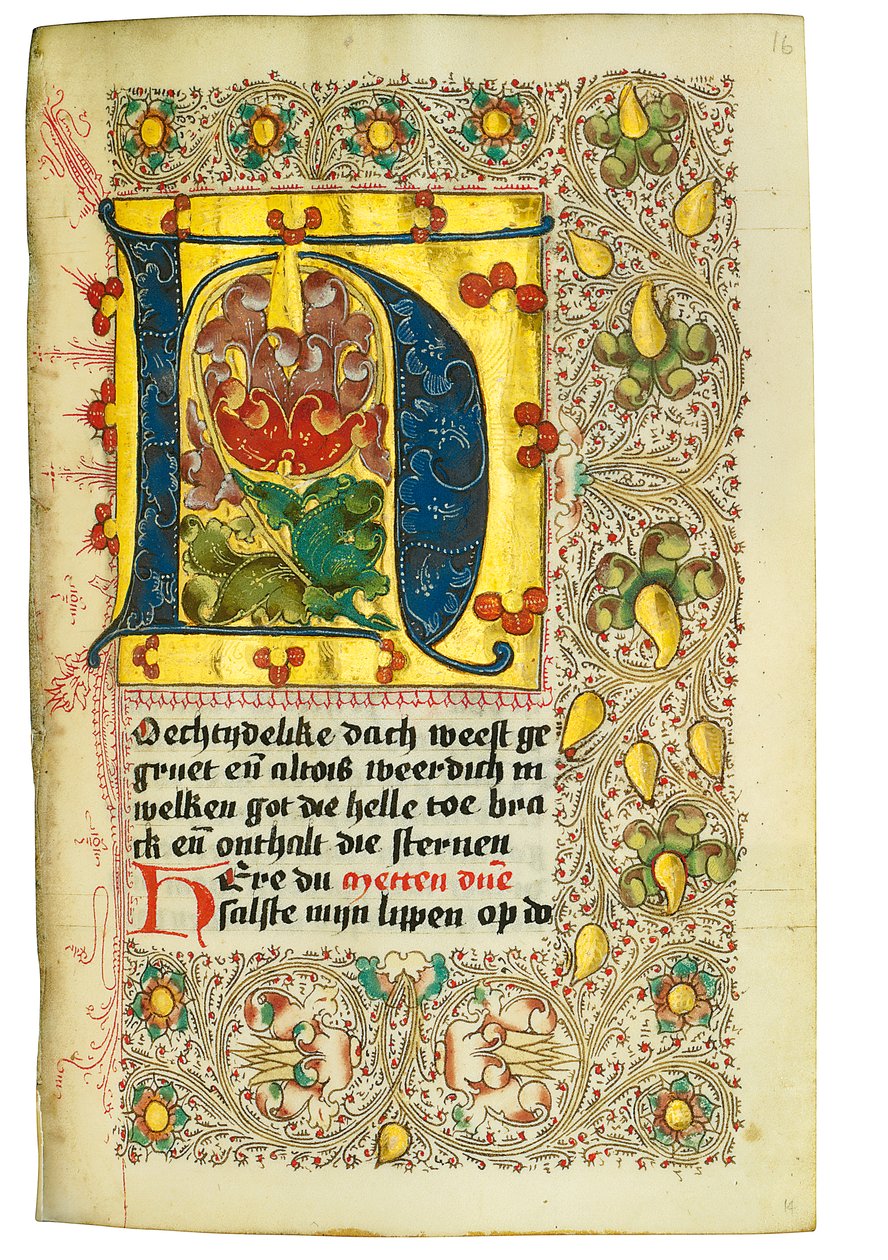 Livro de horas e livro de orações em holandês, Baixa Renânia, Emmerich, Cleves, c.1480 de Dutch School