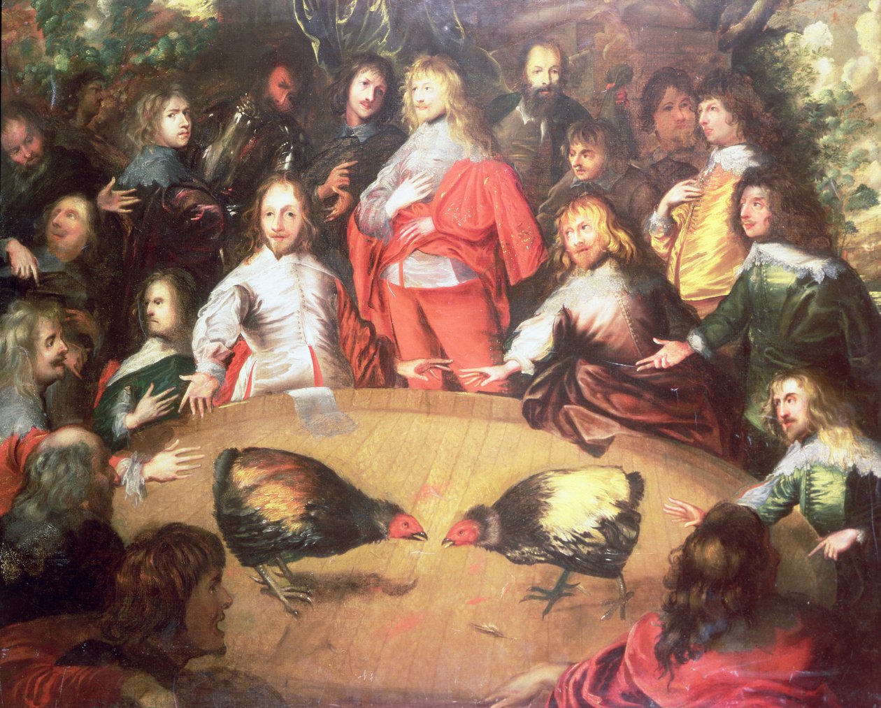Charles eu em um Cockfight de Dutch School