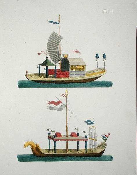 Barcos ornamentais chineses, da 