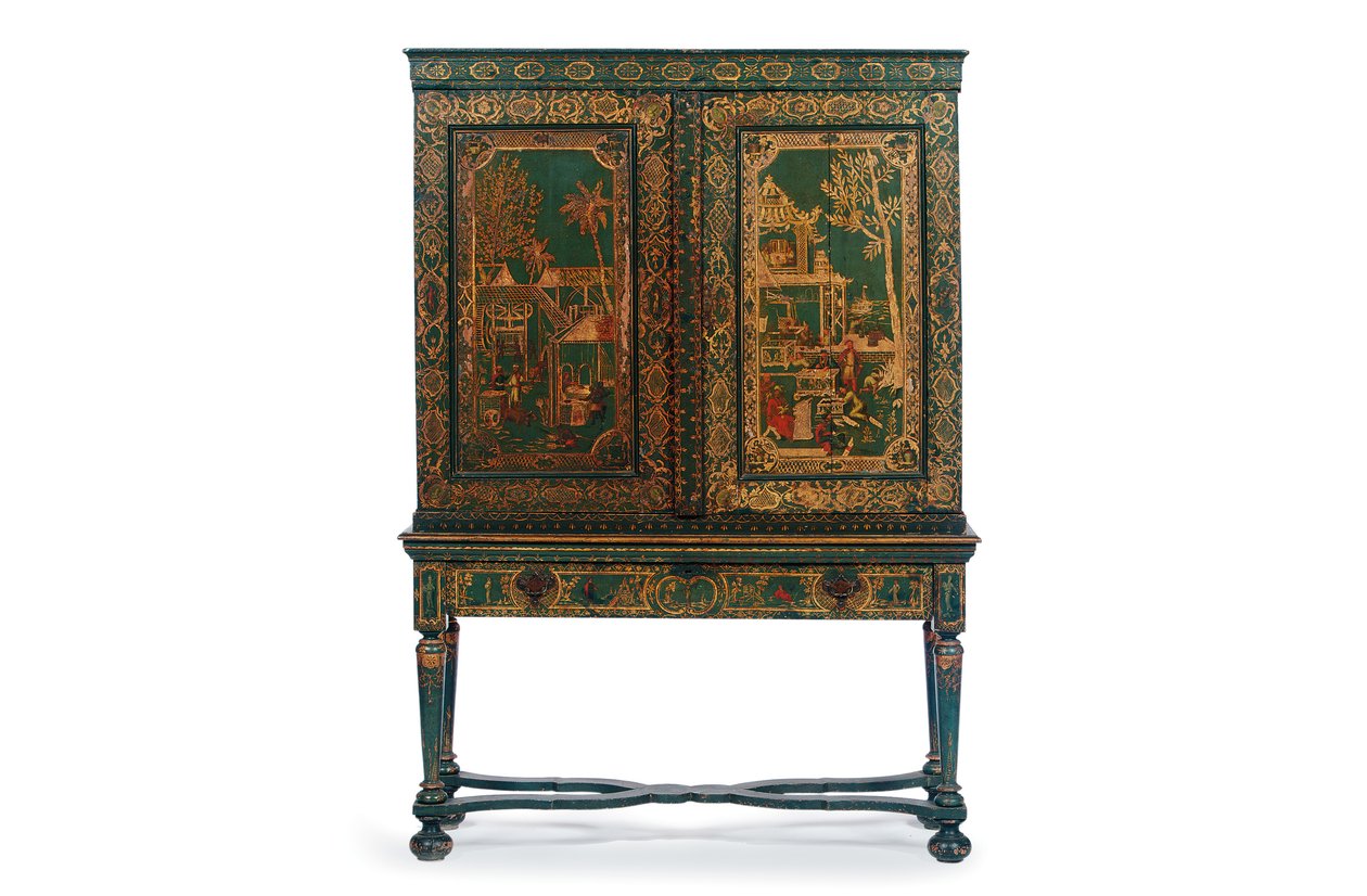 Armário de coletores no suporte, c.1700-30 de Dutch School